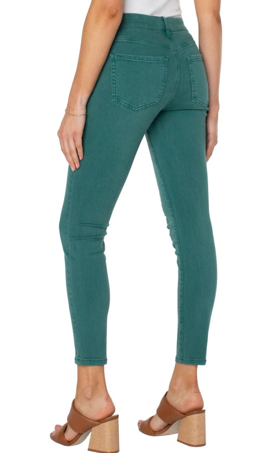 Gia Glider Skinny Ankle Pants - Peacock Blue
