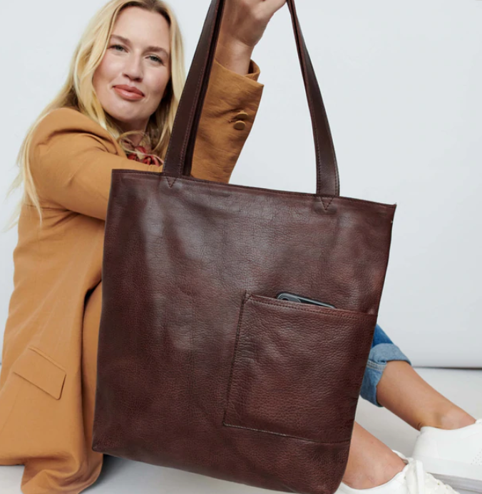 Leon Tote - Oxblood