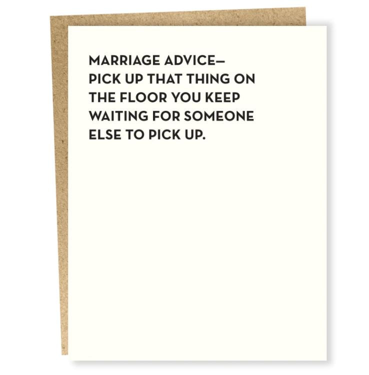 Marriage Advice Card