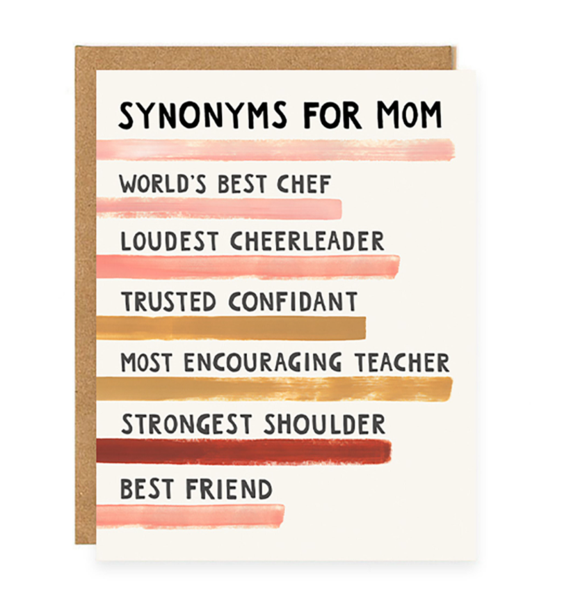 "Synonyms for Mother" Card