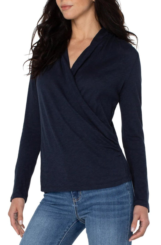 Load image into Gallery viewer, Wrap Front Knit Top
