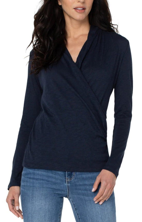 Load image into Gallery viewer, Wrap Front Knit Top
