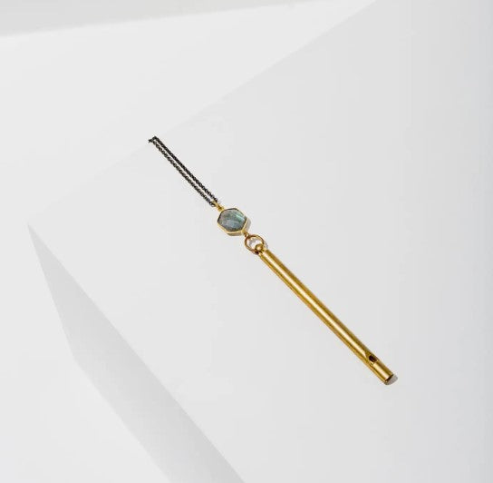 Gemstone Whistle Necklace - Labradorite