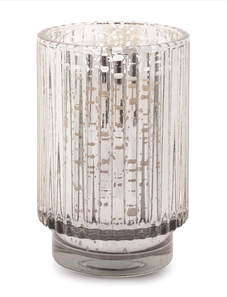 Cypress & Fir Candle - 12 oz. Tall Silver Mercury Glass