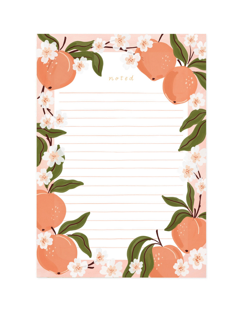 Peaches Notepad