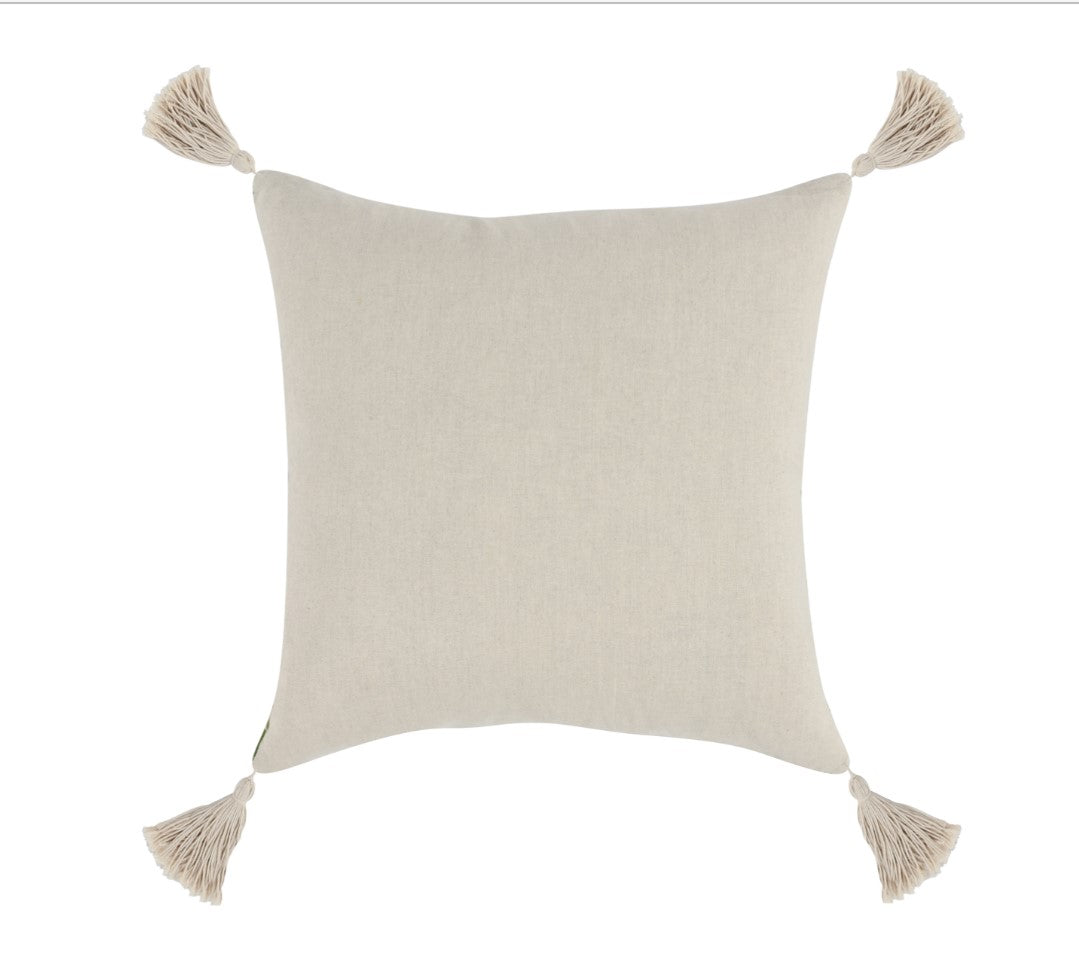 Load image into Gallery viewer, Caio Throw Pillow - Natural/Green
