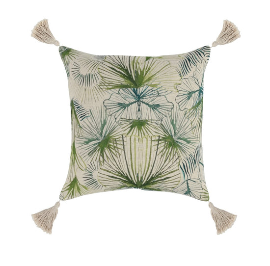 Load image into Gallery viewer, Caio Throw Pillow - Natural/Green
