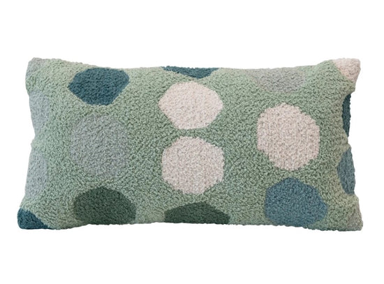 Load image into Gallery viewer, Cotton Lumbar Pillow with Dots
