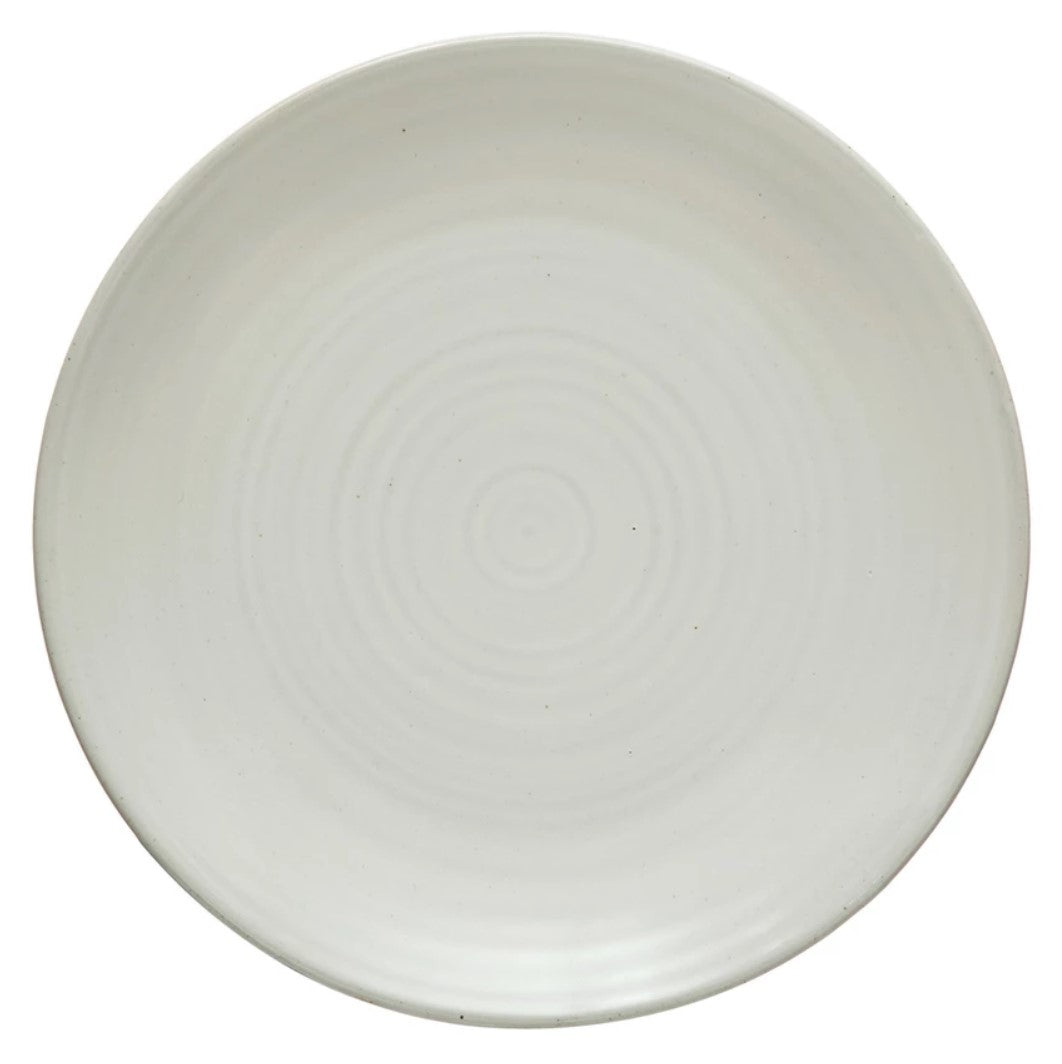 Stoneware Plate - White