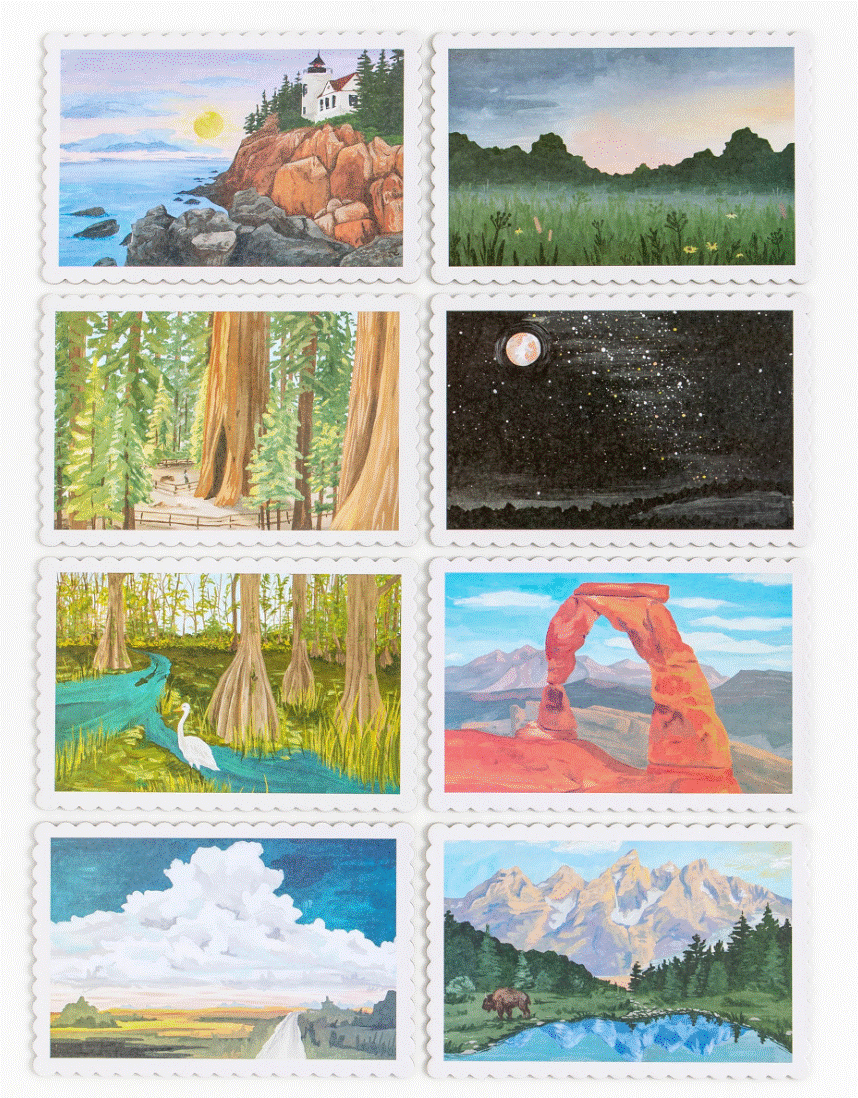 Load image into Gallery viewer, National Parks Postcards Set
