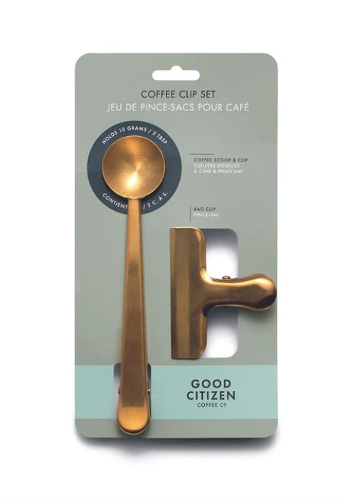 Coffee Scoop & Clip Set