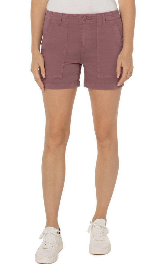 Utility Short with Flap Pockets