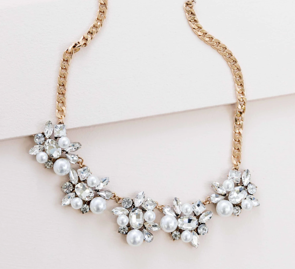 Sparkling Pearl Necklace