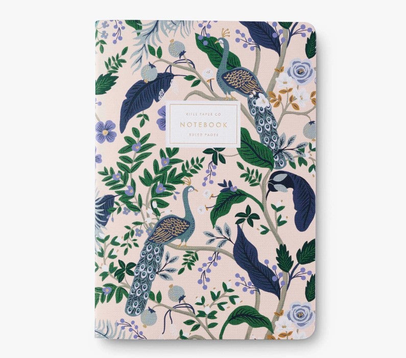 Peacock Notebooks - Assorted Set of 3