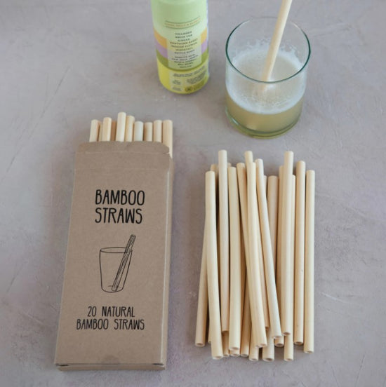 Load image into Gallery viewer, Single-Use Bamboo Straws
