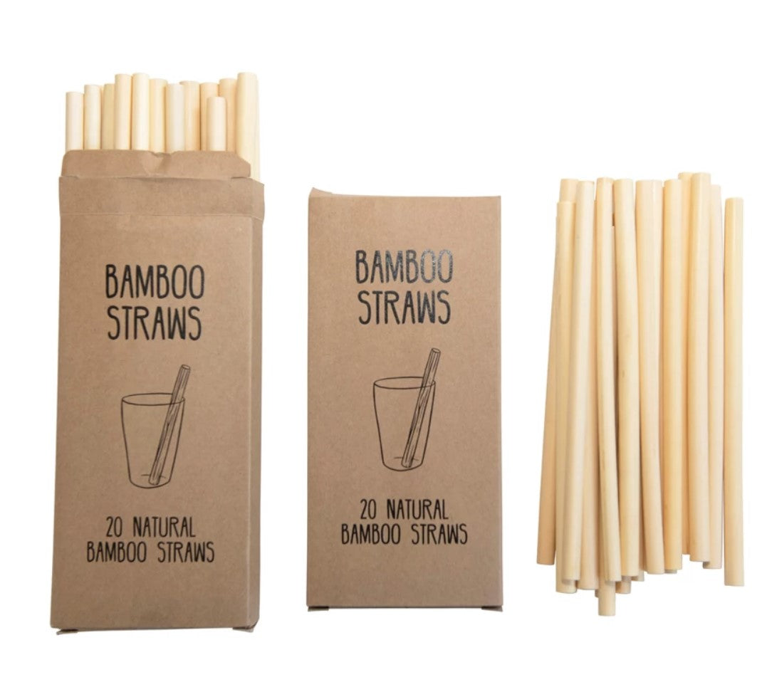 Load image into Gallery viewer, Single-Use Bamboo Straws
