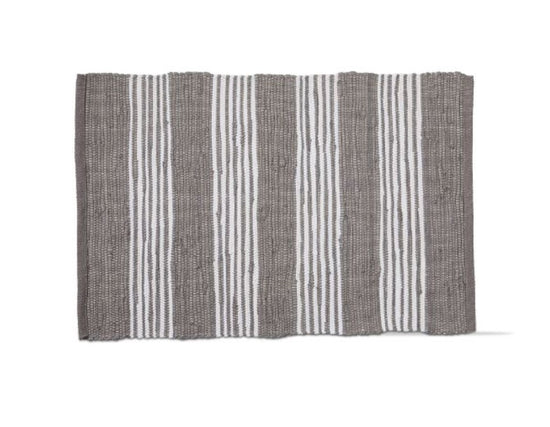 Load image into Gallery viewer, Chindi Striped Rug - 3&amp;#39; x 2&amp;#39; - Grey Cove
