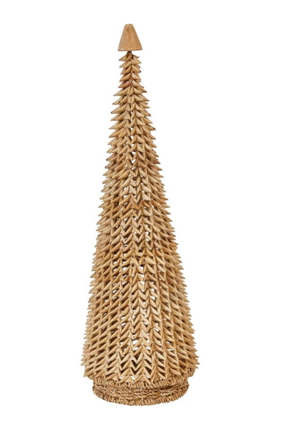 Handmade Buri Palm Cone Tree - 24 inch