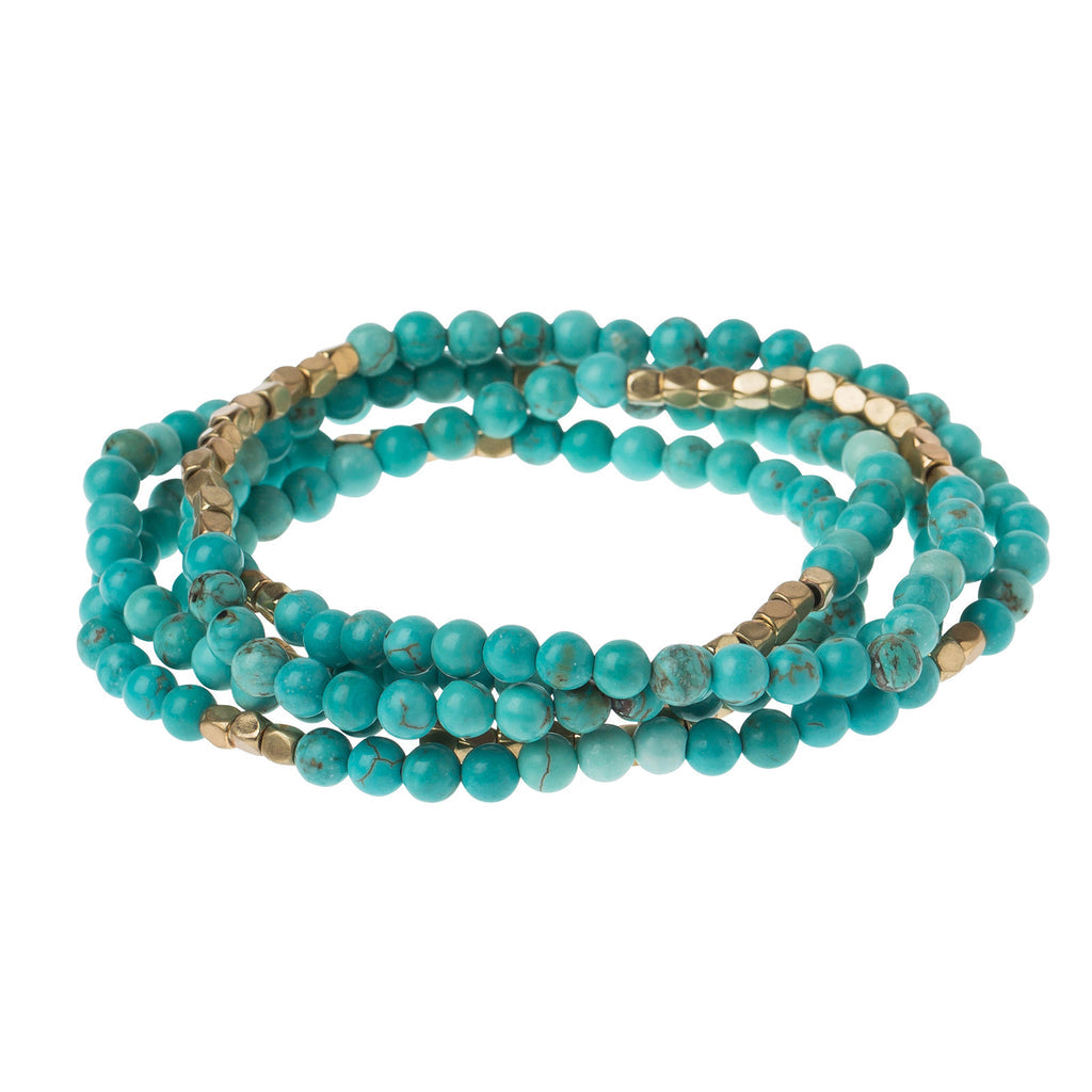 Load image into Gallery viewer, Turquoise &amp;amp; Gold Scout Wrap
