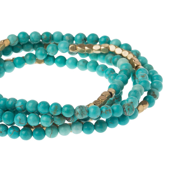 Turquoise & Gold Scout Wrap