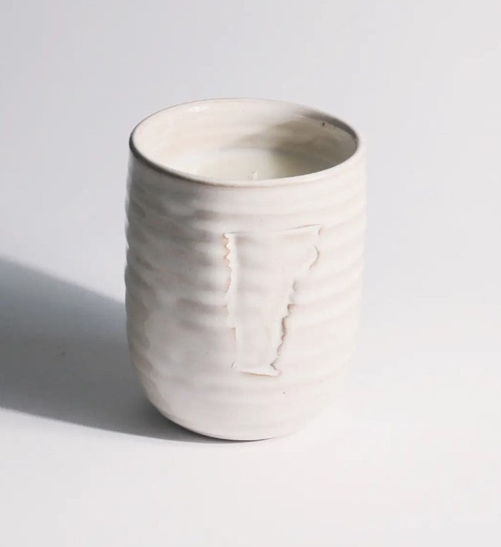 Load image into Gallery viewer, First Tracks Vermont Ceramic Soy Candle
