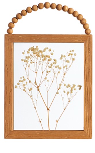 Load image into Gallery viewer, Pressed Dried Flowers with Beaded Hanger #1

