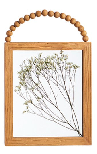 Pressed Dried Flowers with Beaded Hanger - #3