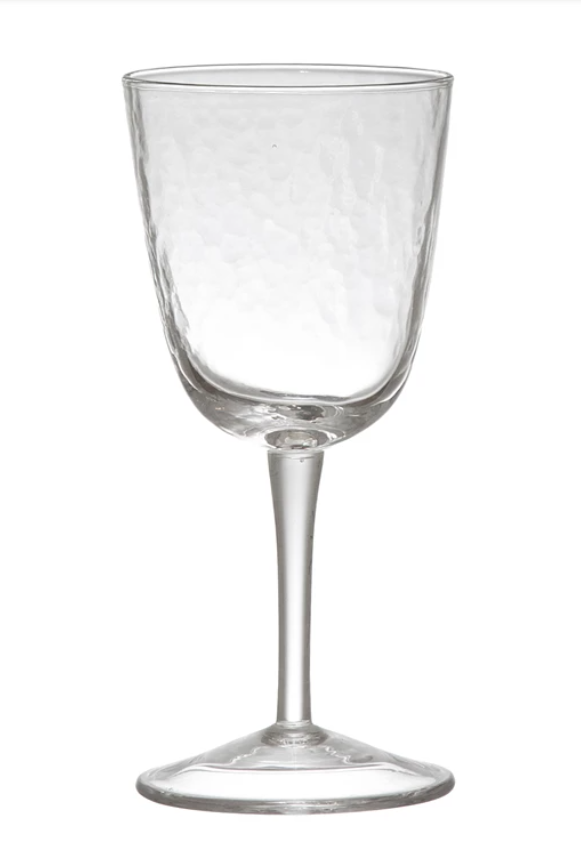 Textured Wine Glass